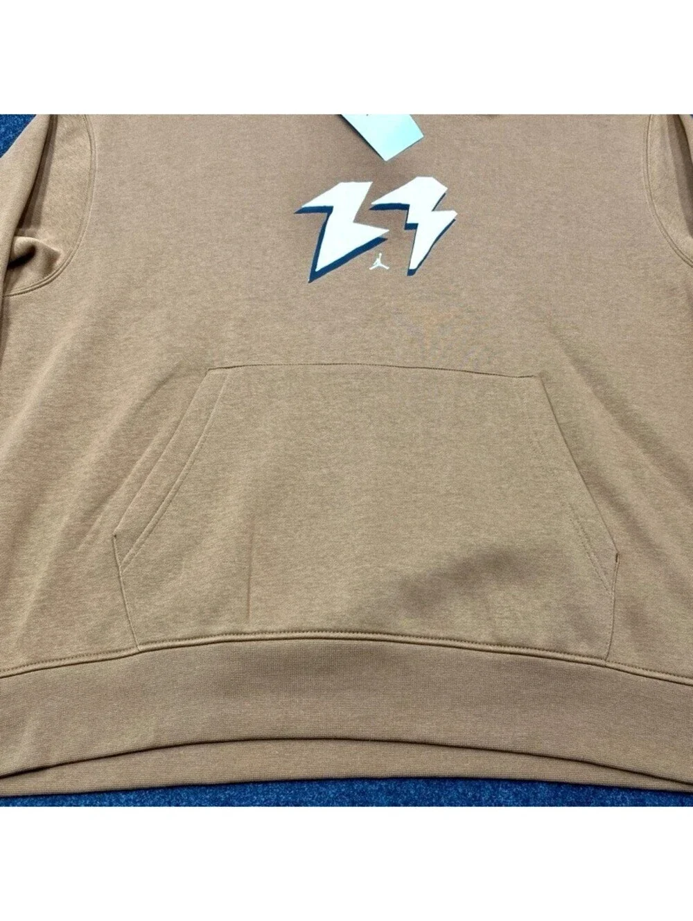 NEW Nike Jordan Jumpman 23 Logo Men’s 2XL Pullover Fleece Hoodie Brown 10311